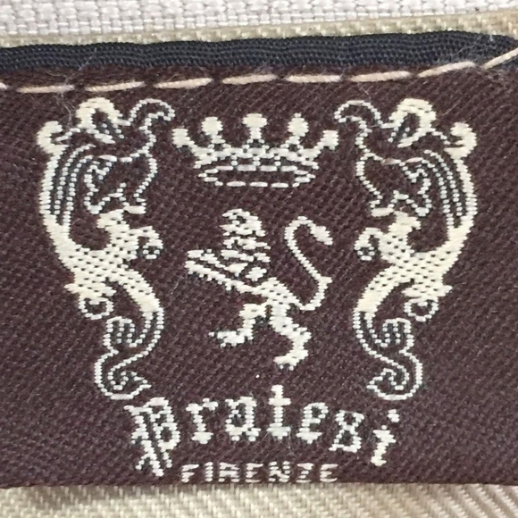 Pratesi Firenze Collodi Aged Leather Large Hobo Handbag- Camel - Picture 5 of 6